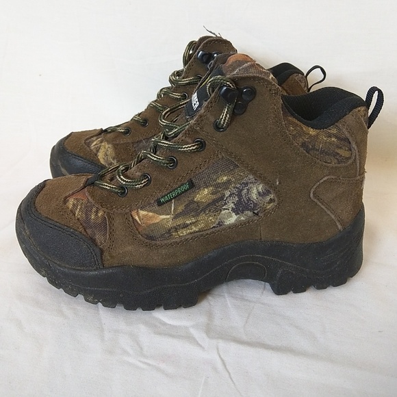 Game Winner Kids Camo Lace Up Boots - Picture 3 of 5